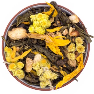 Чай зеленый ароматизированный "С имбирем и медом"